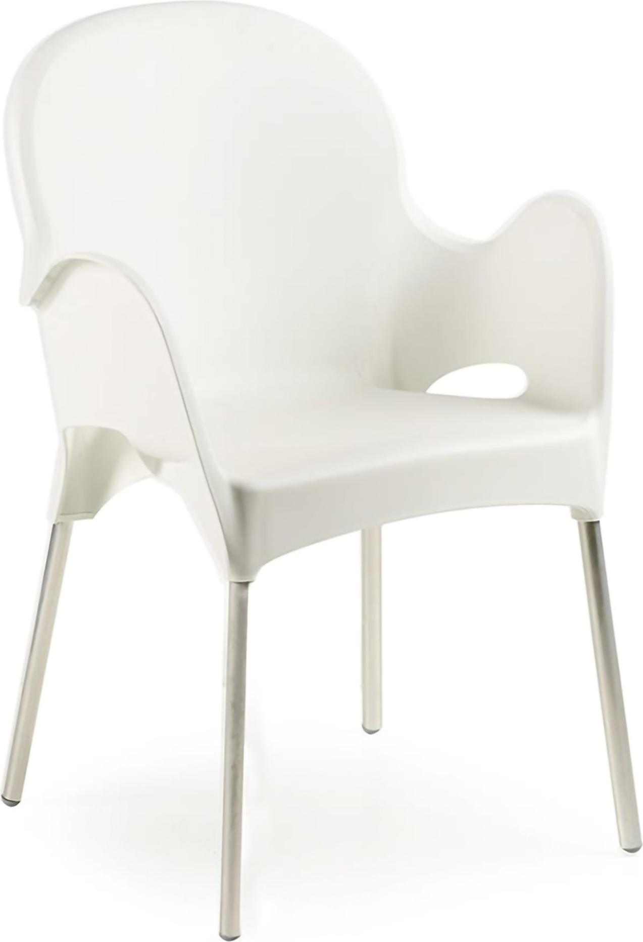 Dmora Vashti - Outdoor-Stuhl, Weiß, ein Stuhl Italy