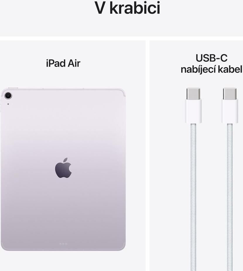 Apple iPad Air, 33 cm (13"), 2732 x 2048 px, 256 GB, 8 GB, iPadOS 18, Purpurová