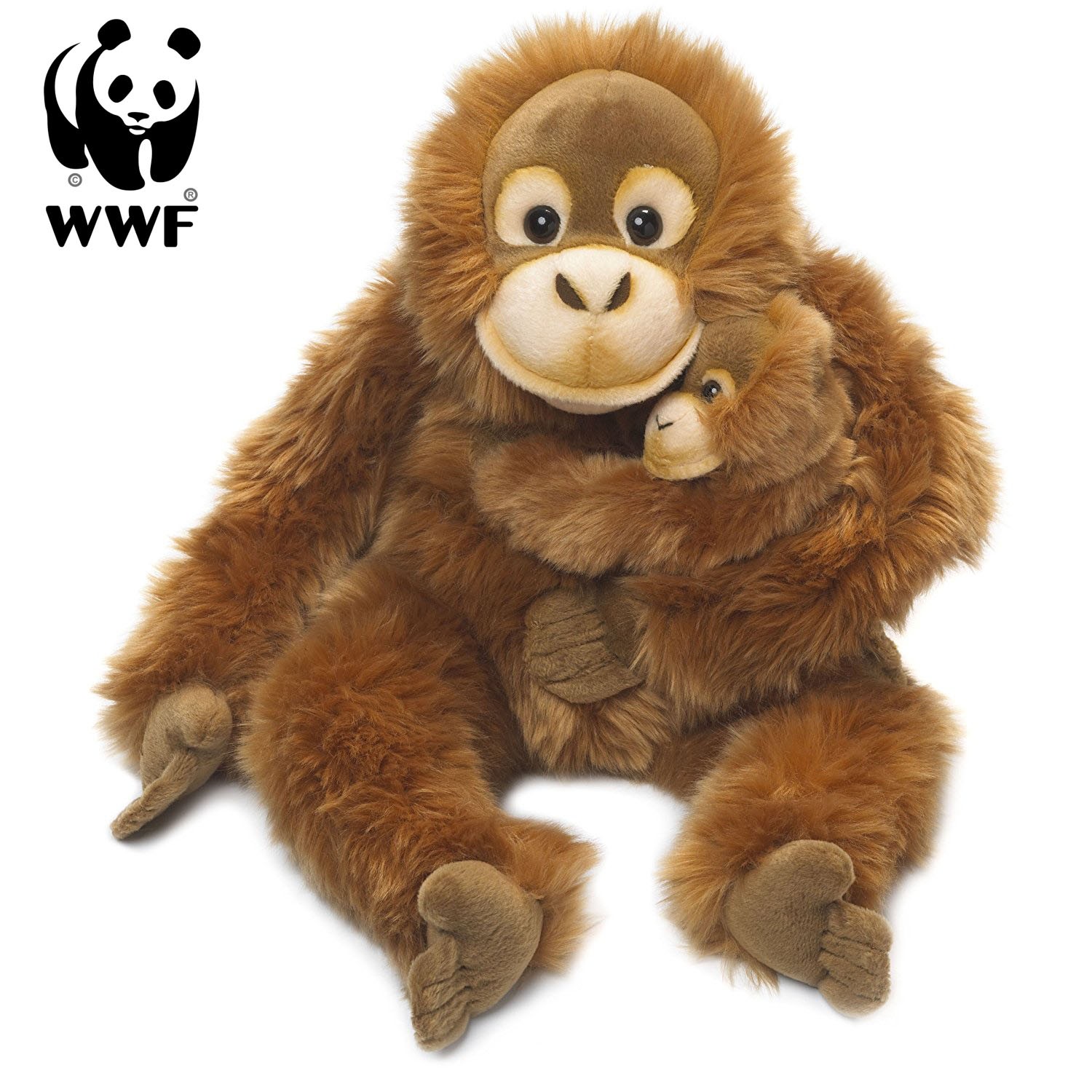 WWF 01132 Affenbaby Plüschtier 23 cm Auswahl Monkey Schlenkerbeine 