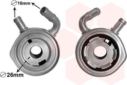 VAN WEZEL 43003611 Chladič oleja