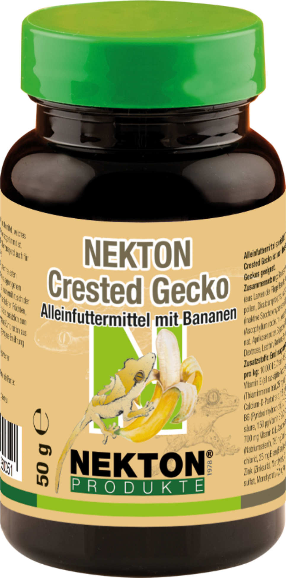 NEKTON Kronengecko mit Banane - Ausgewogenes Futter für Kronengeckos mit Banane 50g