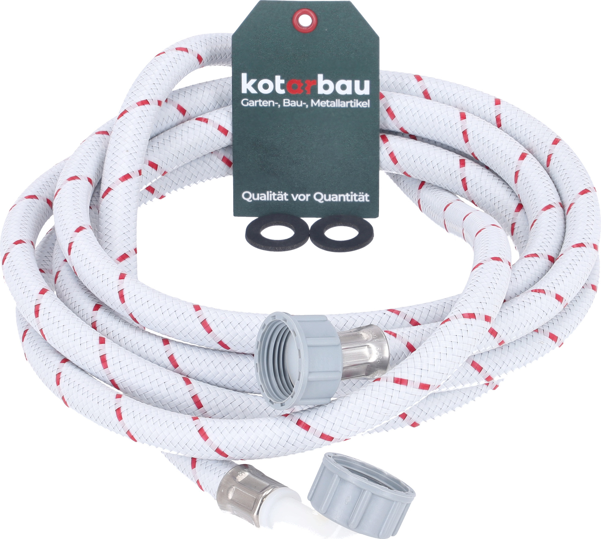 4 PZ TUBI lavatrice tubo ingresso acqua diametro interno PVC 1,5 cm EUR