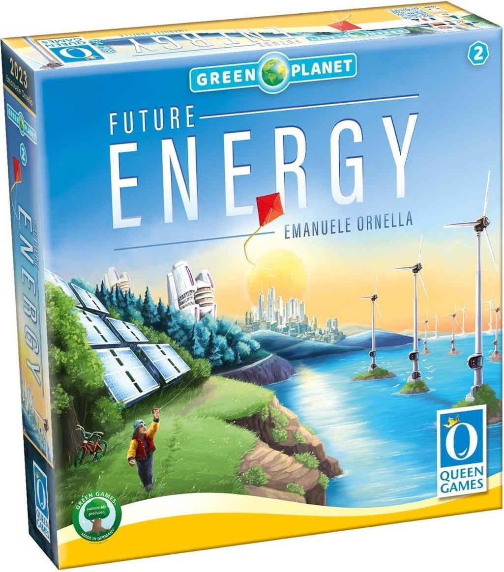 Queen Games Future Energy – Das Spiel zur Energiewende für 2-4 Spieler ab 8 Jahren, ca. 60 Min. 107027