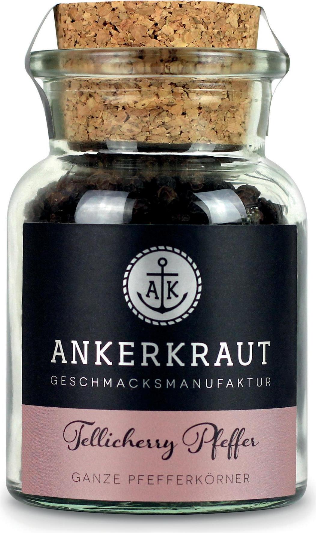Ankerkraut Tellicherry Pfeffer, 70g im Korkenglas 2740-4260347890658
