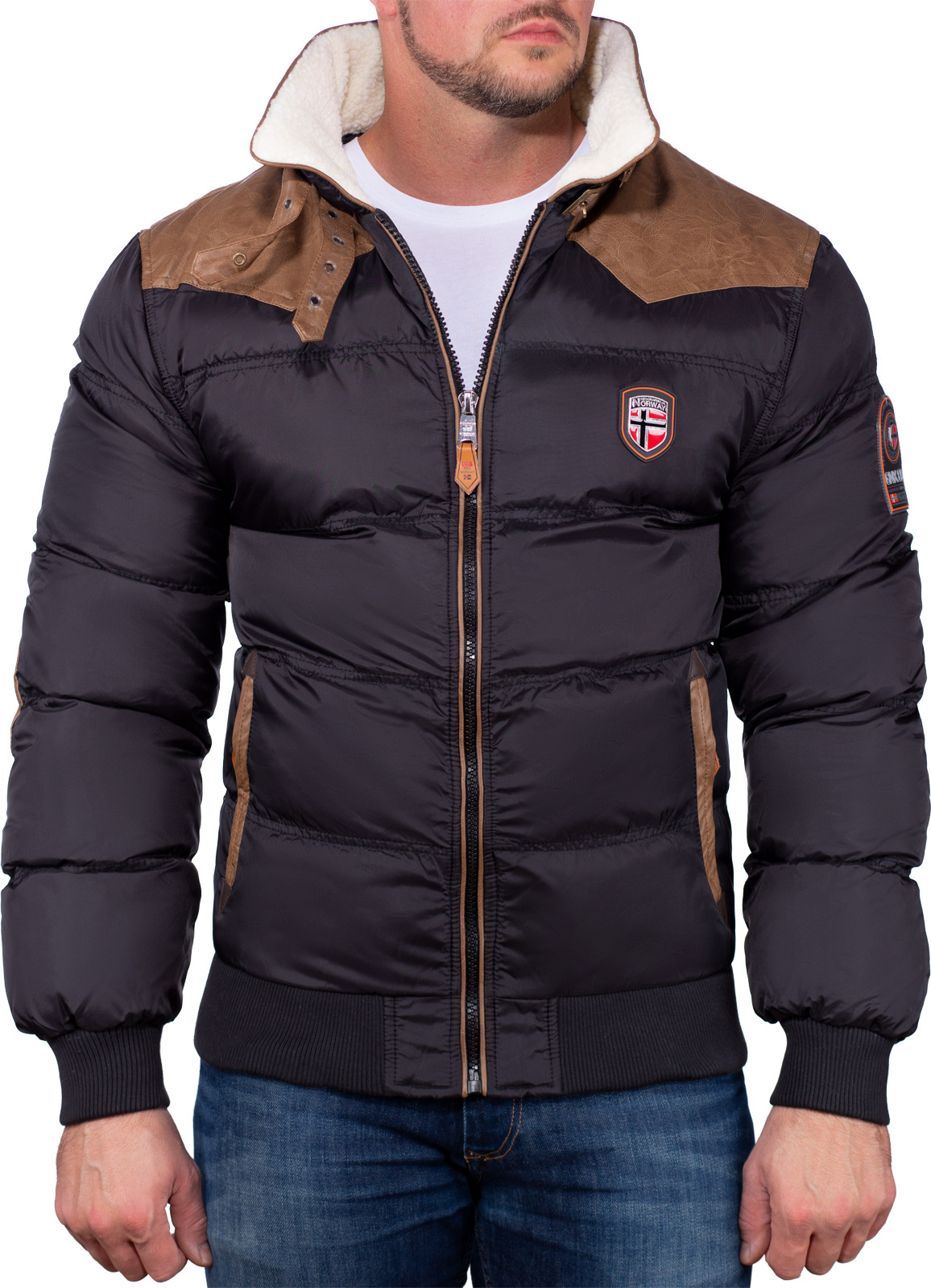 Geographical Norway Herren Jacke baabramovitch Black L