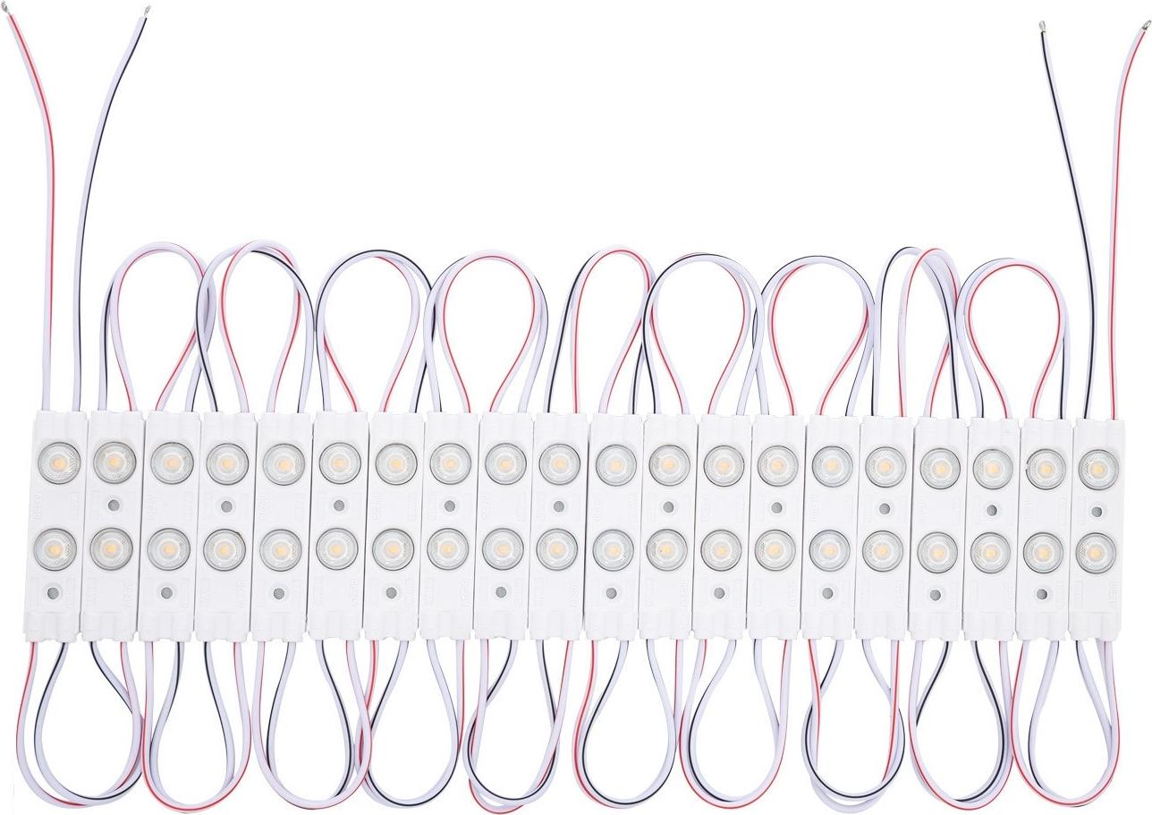 LEDKIA LED Modul 20 Einheiten 15W IP65 24V DC für Werbeschilder 2.5m 6000K Kaltweiß