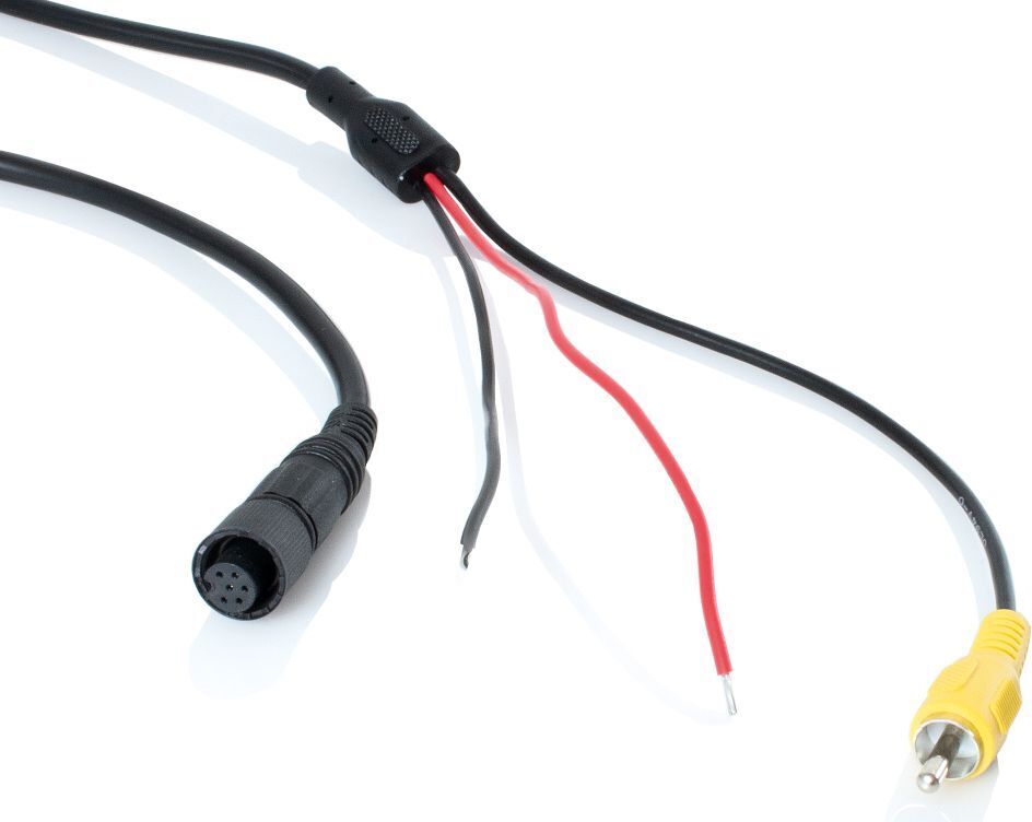 Caratec Safety Kameraleitung, 15 m Mini-Schraubstecker auf Cinch-Stecker MCA29032