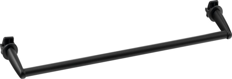 Držiak na uteráky na radiátor 46 cm, rovný, matný čierny