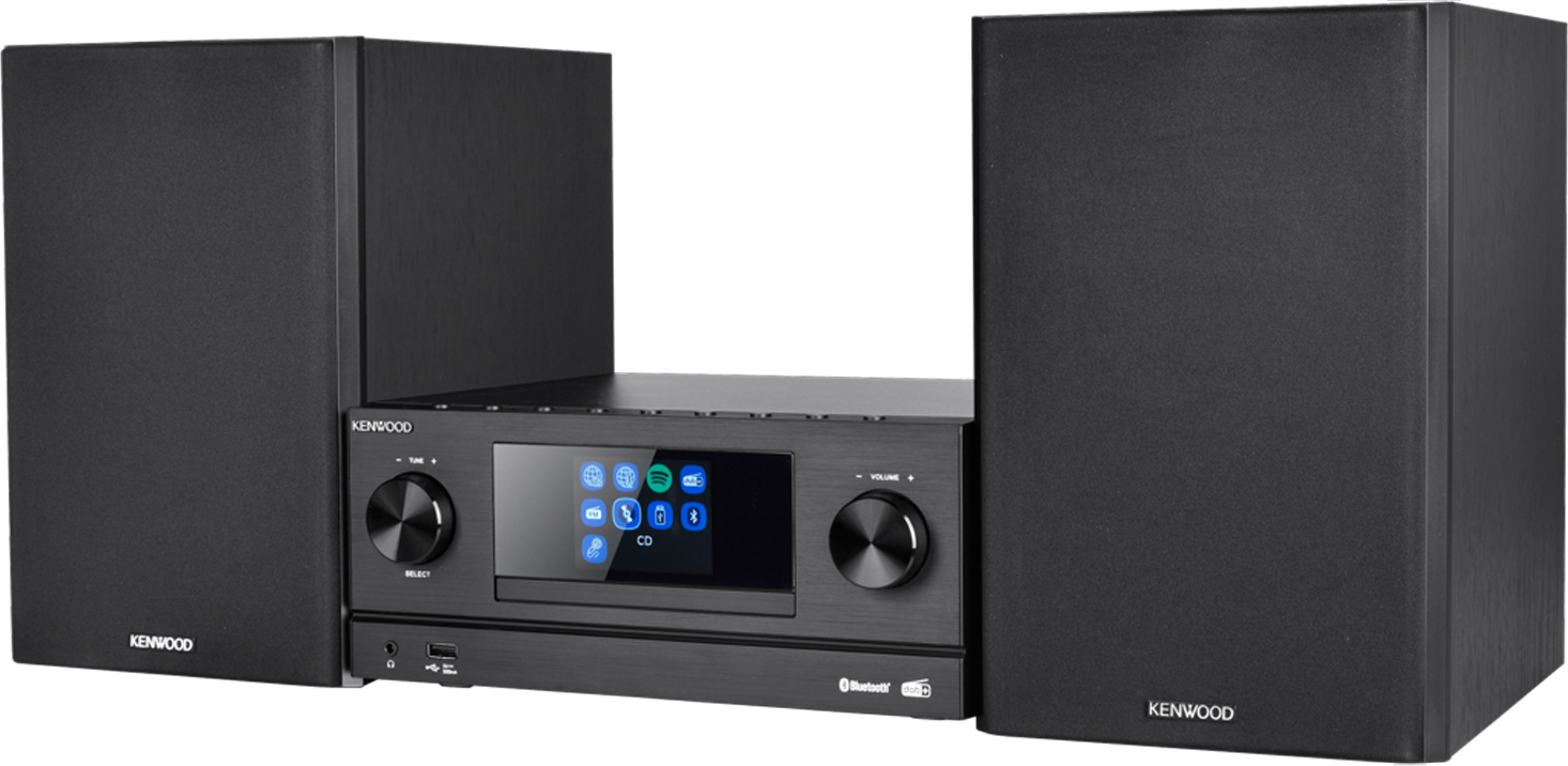 Kenwood M-9000S-B Hi-Fi System Schwarz, 2x50W, Spotify