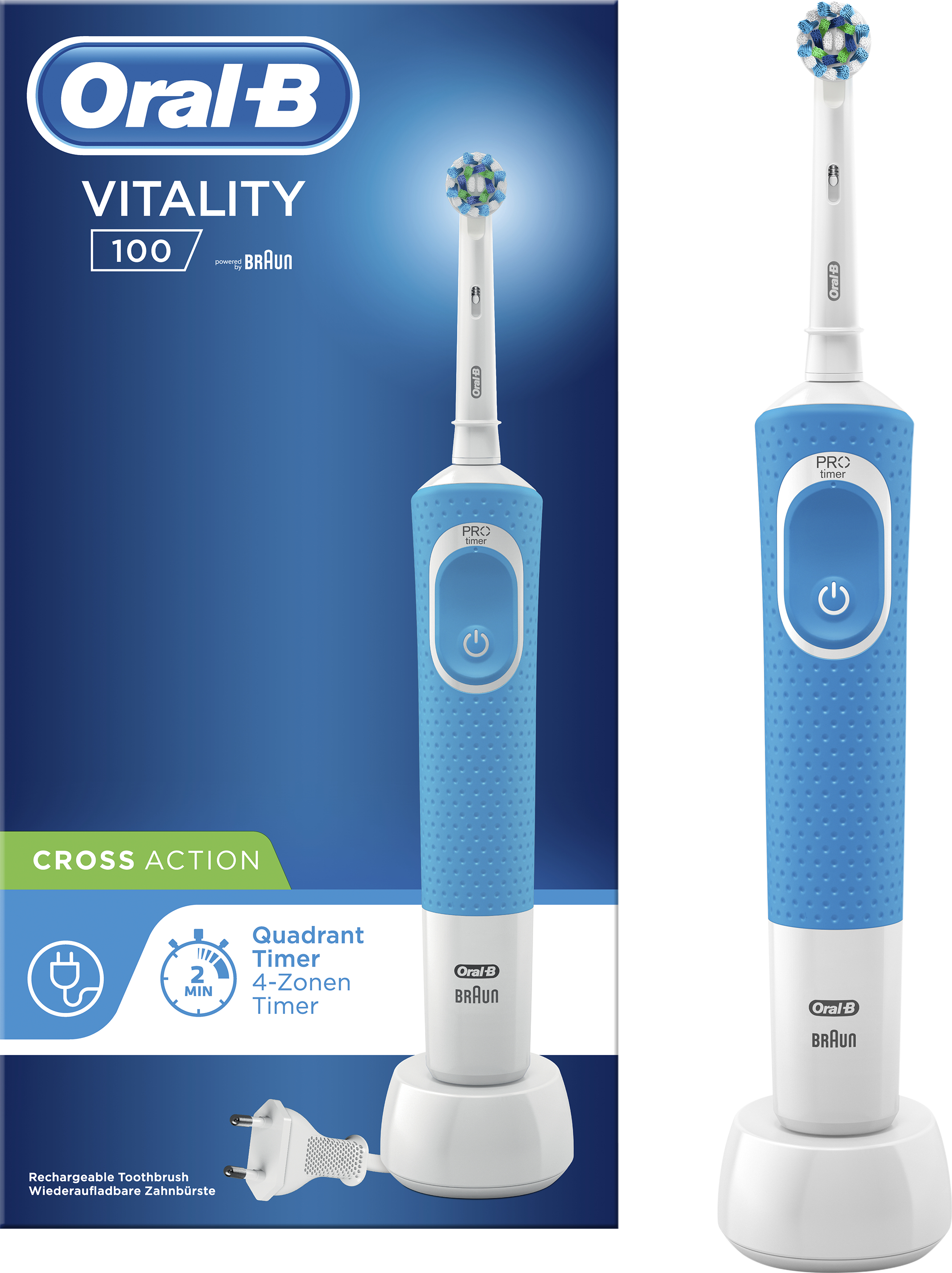Oral-B Vitality 100 závesná krabička modrá