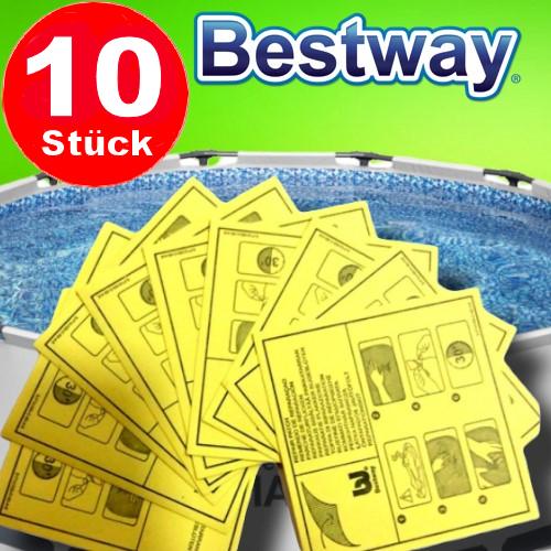 10x Bestway Pool Reparaturset Pool Reparatur Flicken Flickzeug extra stark