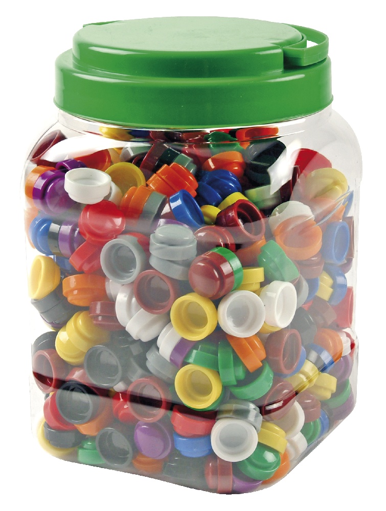 EDUPLAY 120-150 500 Stapelhütchen in Dose, mehrfarbig EDU120150