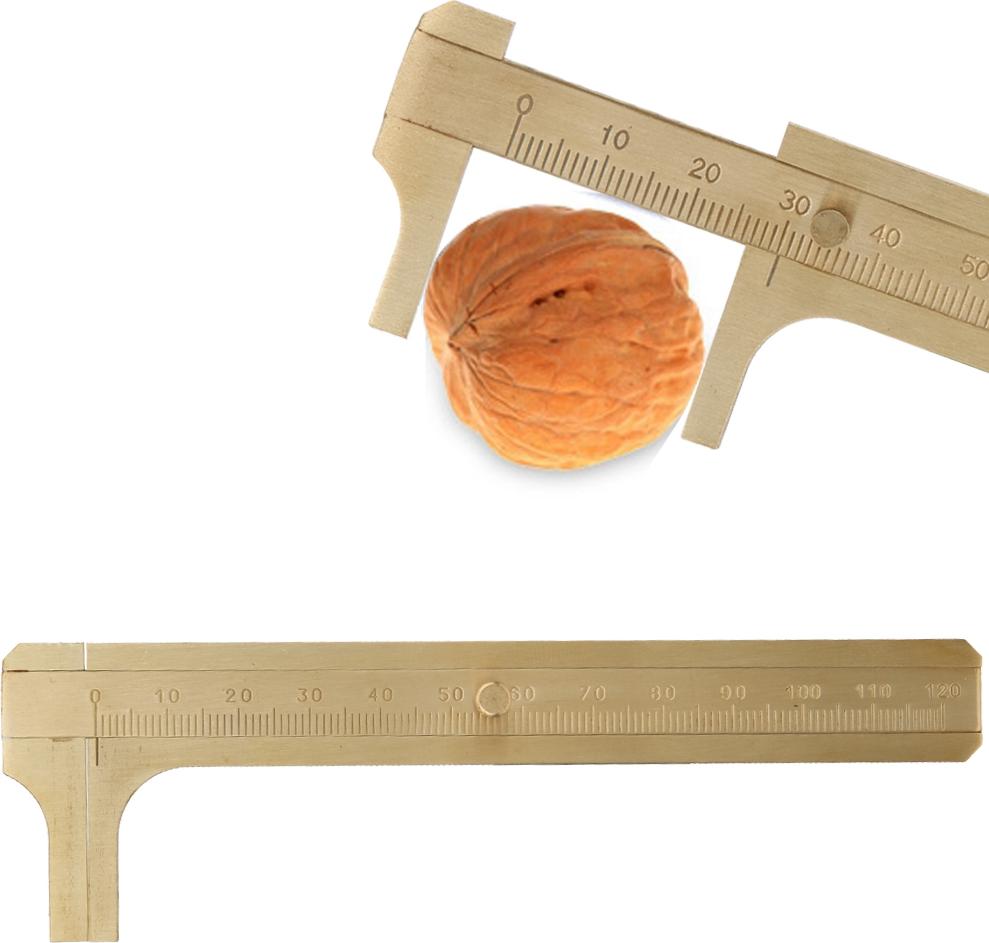 Gistuch Messing Vernier Bremssattel Walnussarmband Messwerkzeug Schmucktestscontakte12Cm