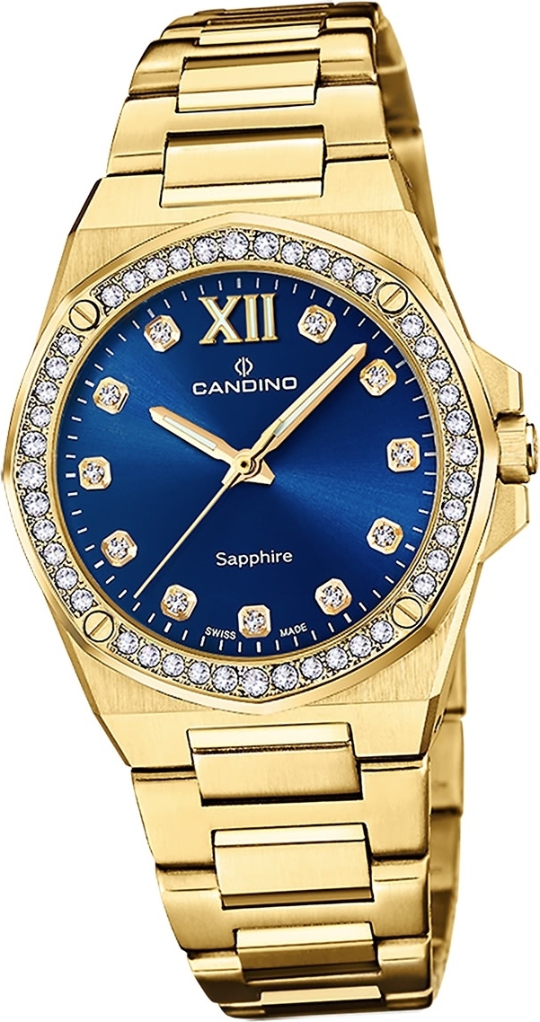 Dámske hodinky Candino z nehrdzavejúcej ocele, zlaté Náramkové hodinky Candino Elegance D2UC4755/3