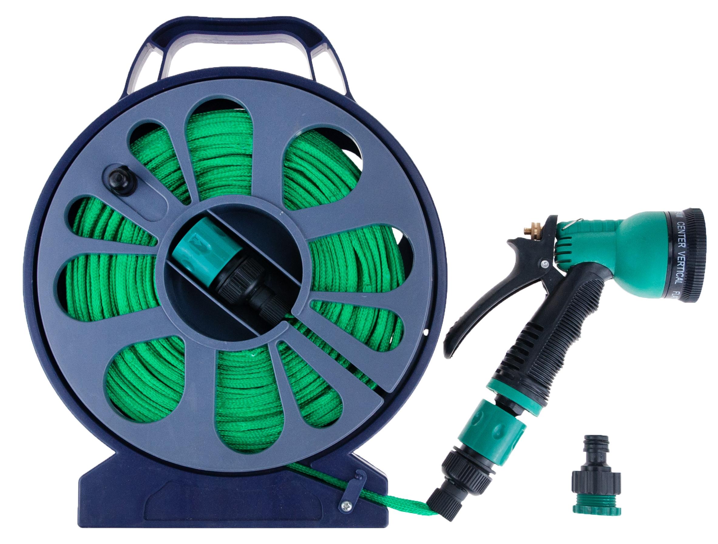 Top Gift Gartenschlauchabwicklung Mit Spritzpistole Auf 15M-Rolle