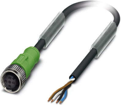 Phoenix Contact 1668111 Sensor-/Aktuatorkabel 3 m (SAC-4P- 3,0-PUR/M12FS)