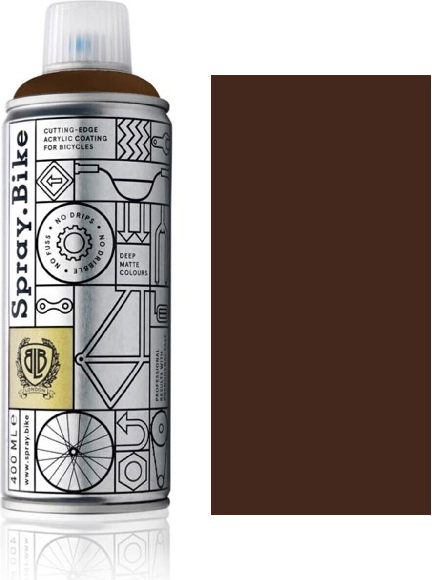 SPRAY.BIKE Fahrrad Lackspray Keine GRUNDIERUNG notwendig - Acryllack Spray 400 ml, Farbe:Brick Lane COSMOS-48119