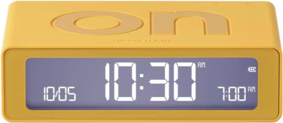 Lexon LR158J9 Digitalwecker Flip Mini Gelb