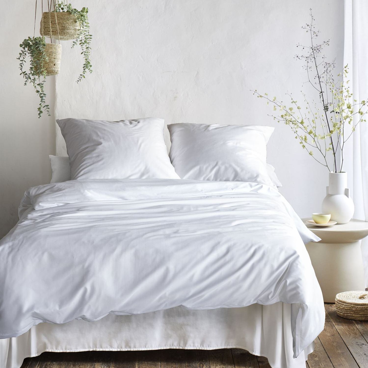 IRISETTE SATIN BETTW. BÜGELFREI PARIS 8000 weiß 135 x 200 cm 17585