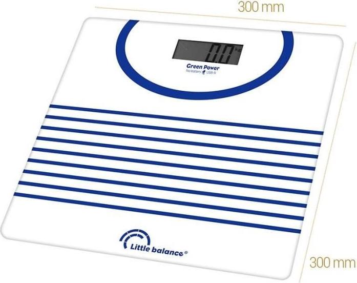 Personenwaage - LITTLE BALANCE - 8655 - USB-reparierbar - 180 kg / 100 g - Mariniere LIT3760240786559