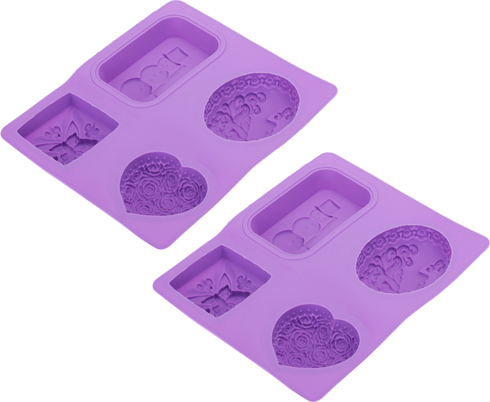 Cocosity Seifenform, Silikon DIY Form, Kuchenform, Cupcake Form, 4-Gitter Form, DIY Form