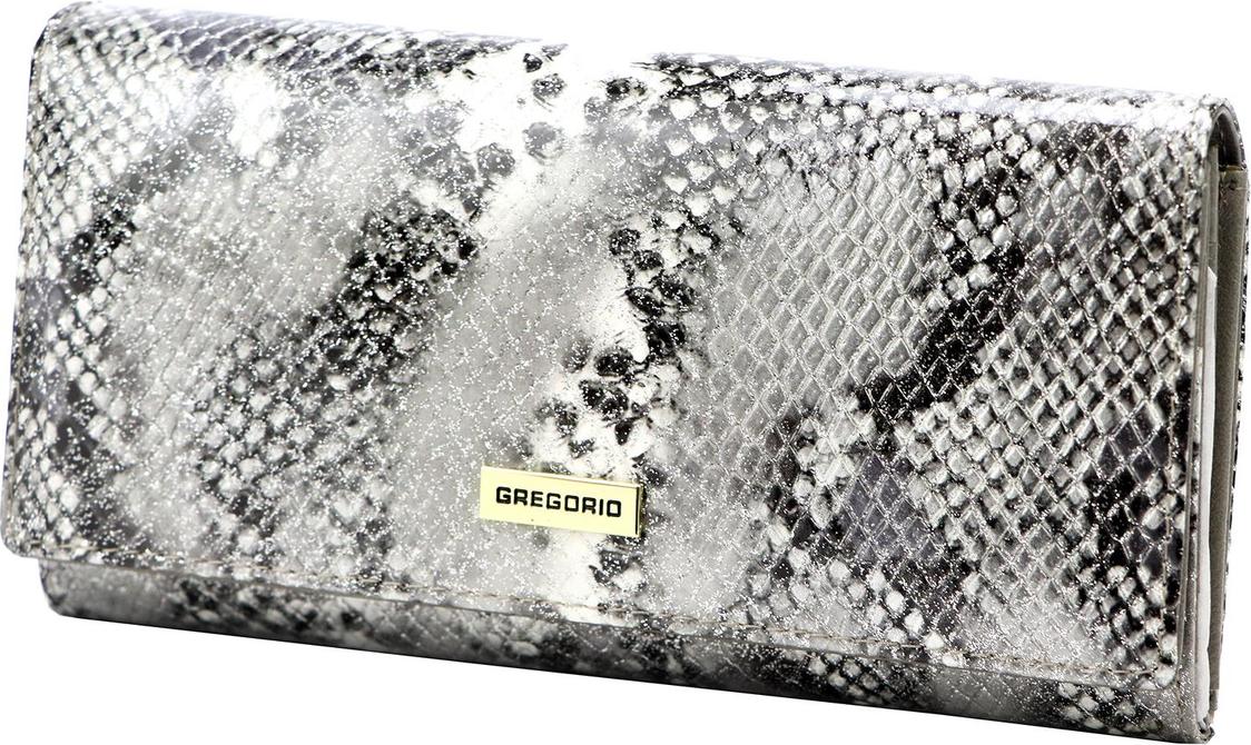 Klassische große Gregorio-Geldbörse aus Leder für Damen