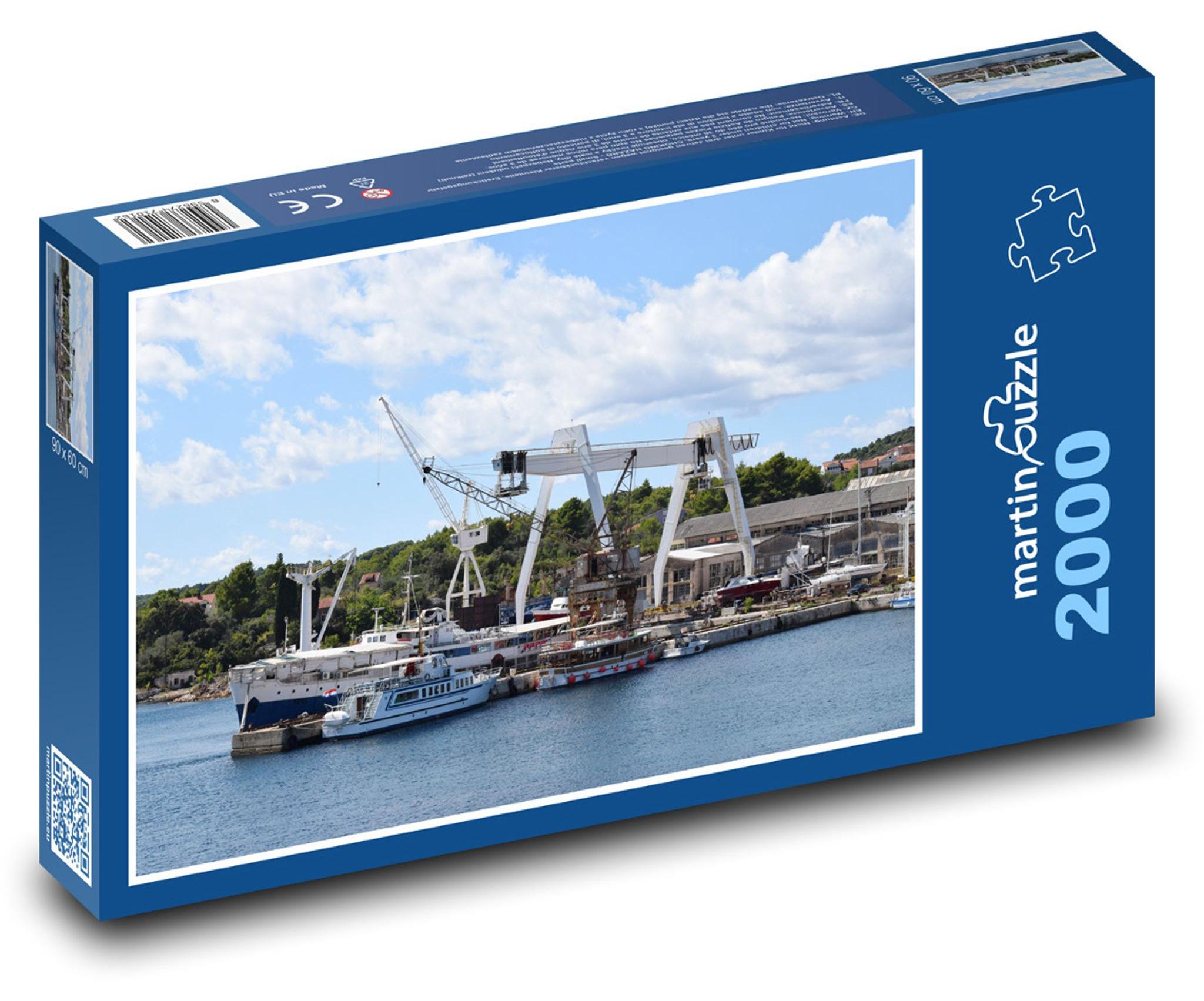 MCprint martinpuzzle - Puzzle 2000 Teile - Frachtschiffe im Hafen