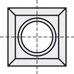 BRÜCK HW-WP 14 x 14 x 1,2 mm HC35 mit 4 Schneidkanten für HolzHer | 30014014