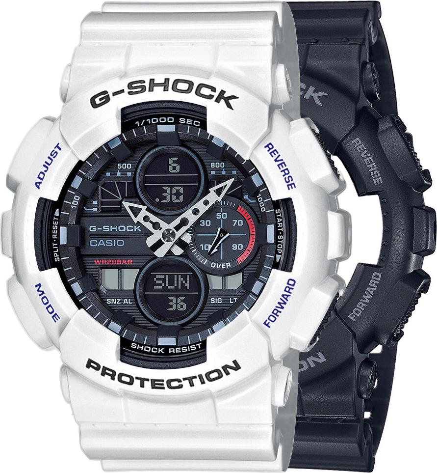 Hodinky Casio G-Shock SET GA-140-1A1ER + BEZEL 10347600 + BAND 10347710 20BAR