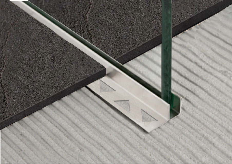 Glaszentrum Hagen - 2440x19x11 mm U Edelstahl Wandprofil - Bodenprofil - Fliesenprofil GH-P218-11W
