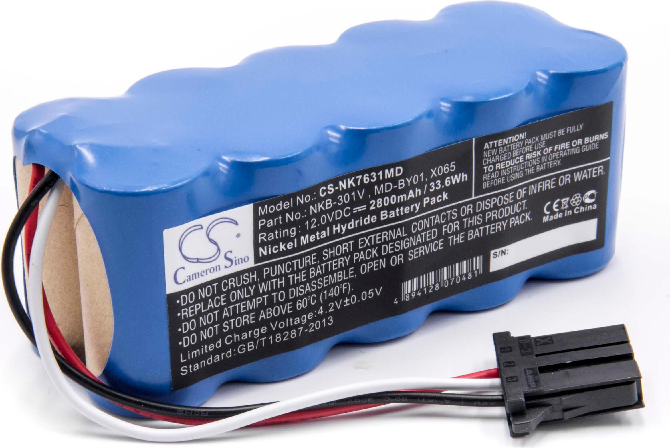vhbw 1x Akku Ersatz für X065 für Medizintechnik (2800 mAh, 12 V, NiMH)