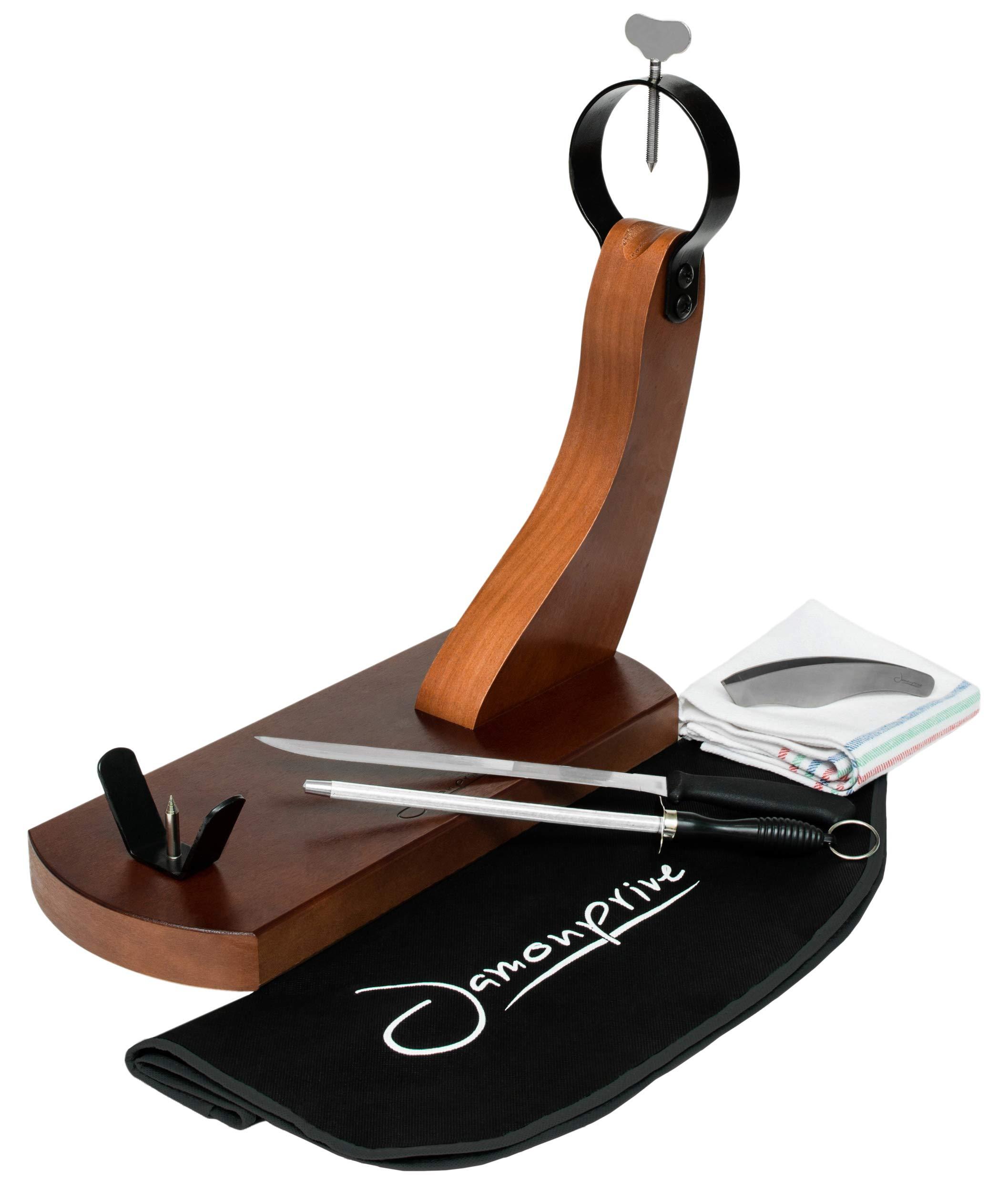 Dripio Schinkenklem für Serrano & Iberico, 24 cm, Holz/Eisen