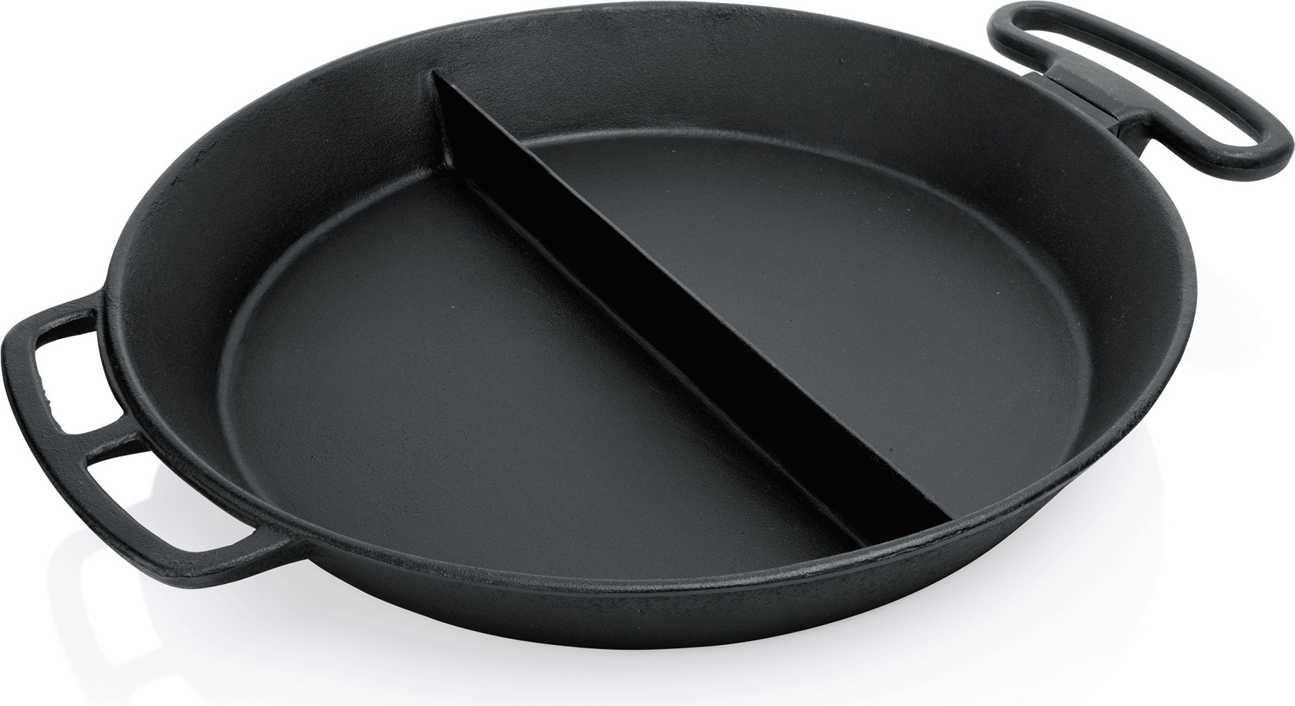 WAS Riesenpfanne Gusseisen Ø 80 cm, abnehmbarer Rundgriff, mit Mittelsteg Image