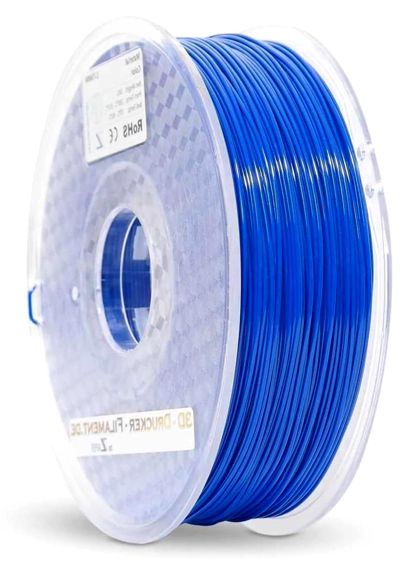 Markenlos PETG 2,85mm BLAU 1kg 3D Drucker Filament - hohe Festigkeit und Zähigkeit, geeignet für technische Teile und Prototypen
