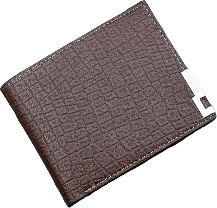 Herren Geldbörse Daiqisi Gerry - Braune PolyurethanGeldbörse für den Alltag KP25599