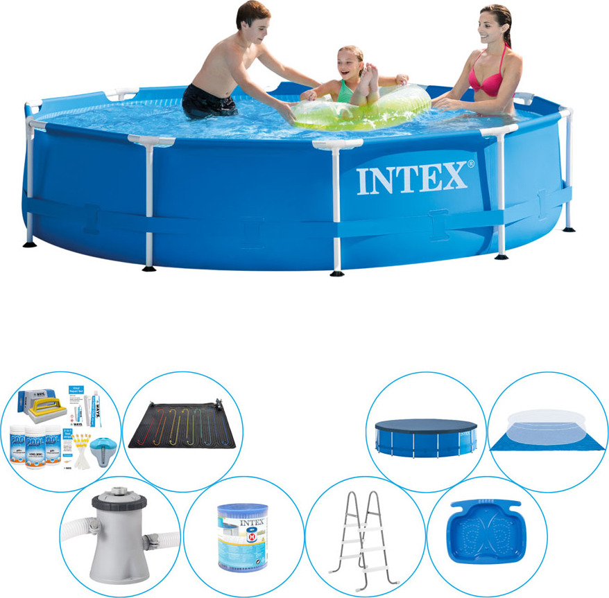 Bazén s kovovým rámom Intex - 305x76 cm - Zvýhodnené balenie
