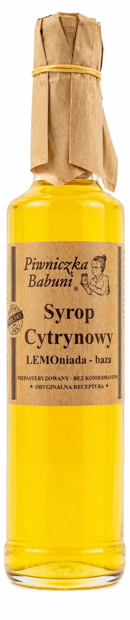 Zitronensirup „Lemoniada“ 500 Ml – „Piwniczka Babuni“