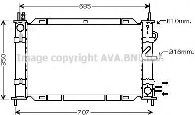 PRASCO Kühlmodul Motorkühlmodul FDM388 für FORD FOCUS (DAW, DBW) Aluminium