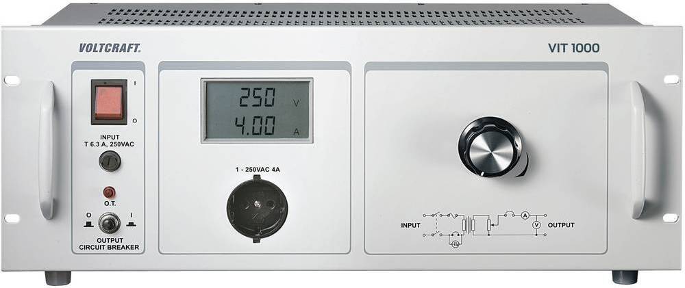 VOLTCRAFT VIT 1000 Labor-Trenntrafo einstellbar 1 - 250 V/AC