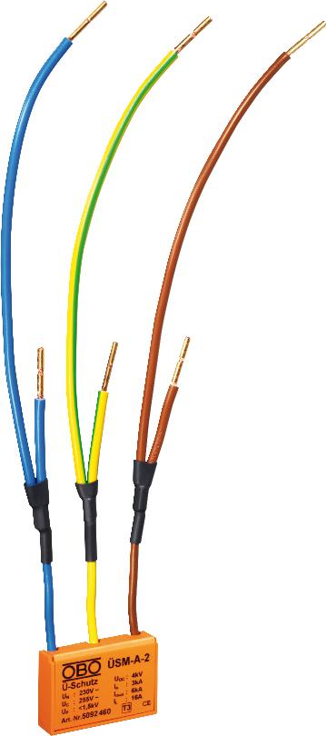 OBO ÜSM-A-2 Überspannungsschutzmodul f.alle Installationssysteme 255V 5092460