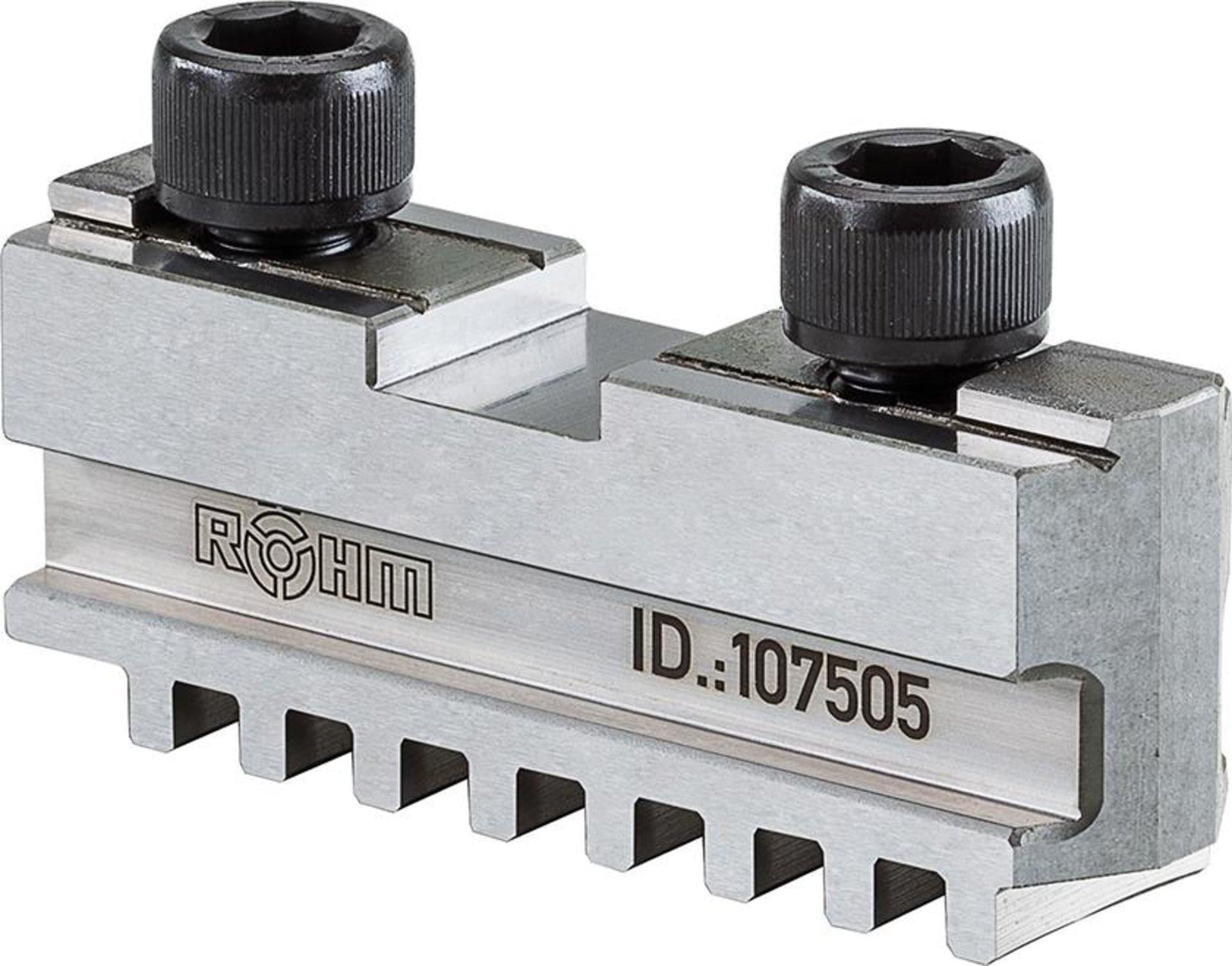 RÖHM Vierbackensatz DIN6350 GB 500mm, Nutenbreite:nv, Backenbreite:42 mm, Backenlänge:165 mm, Backengröße:500 mm, Backentyp:nv, Backenhöhe:nv, für:nv, Verzahnung:nv 107550