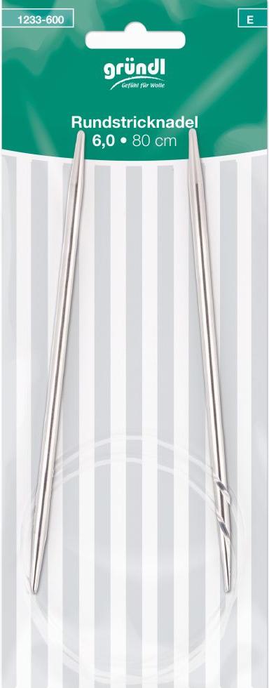 Gründl Rundstricknadeln 6 mm 80 cm 379066