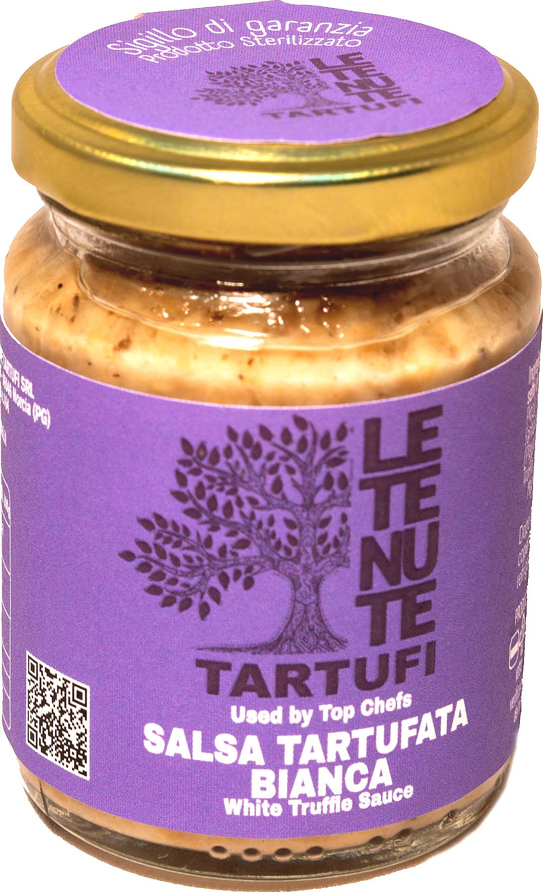 Win2Win Tech Le Tenute Tartufi - Weiße Trüffelcreme - Salsa Tartufata mit weißem Trüffel für Pasta Risotto Crostini 80 g Glas 83887