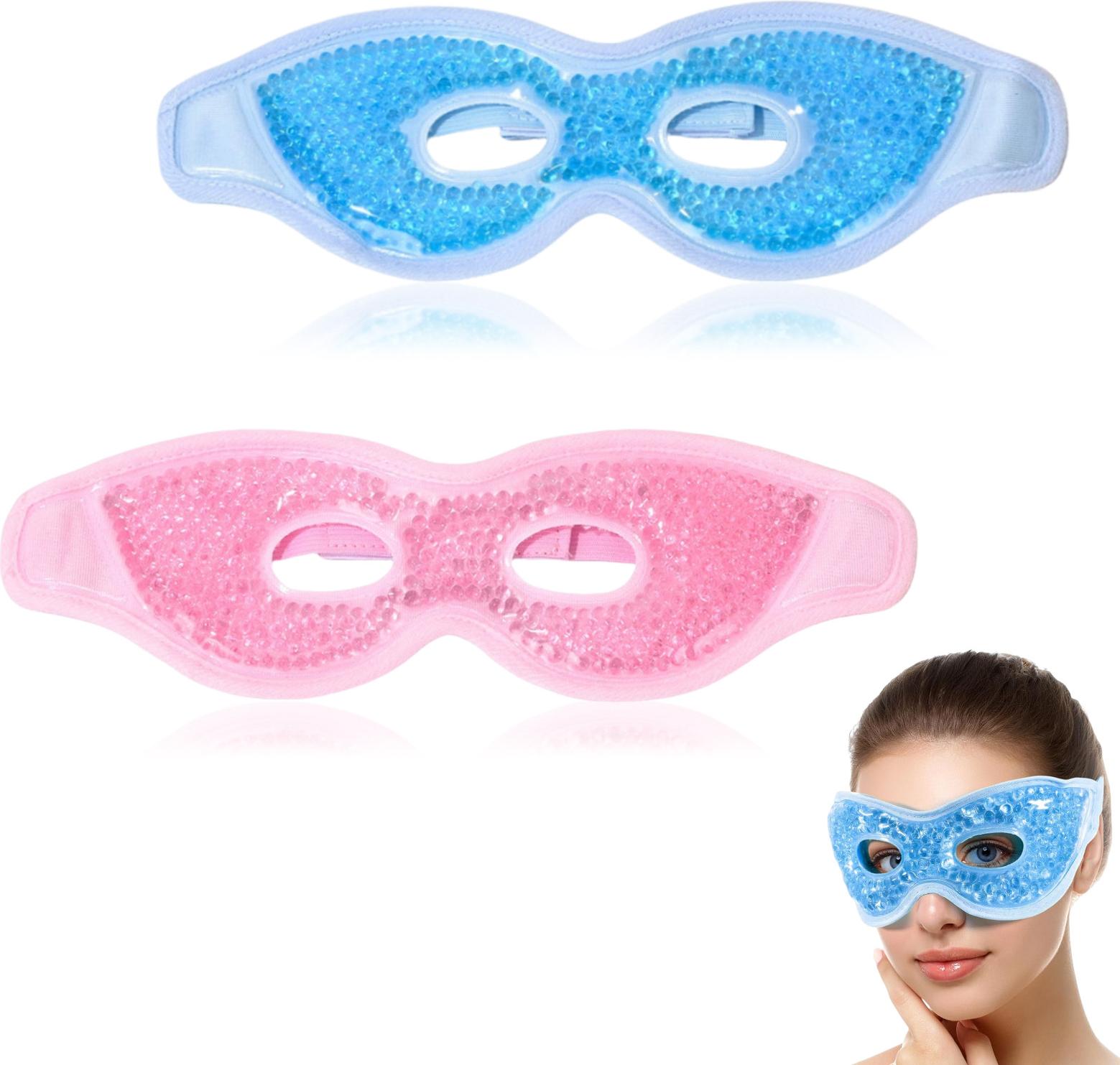 Meoiruery 2 Augenlinken Kühlung Gel Kühlung Maske Wärme Augen Kühlung Brille Kühlung wie wiederverwendbar Kühlung Augenlinken Dunkle Augenkringe, Schwellungen, Augenmüdigkeit, Migränen, Holen Modelle KAU-ER-LYS-PH-20251023-185