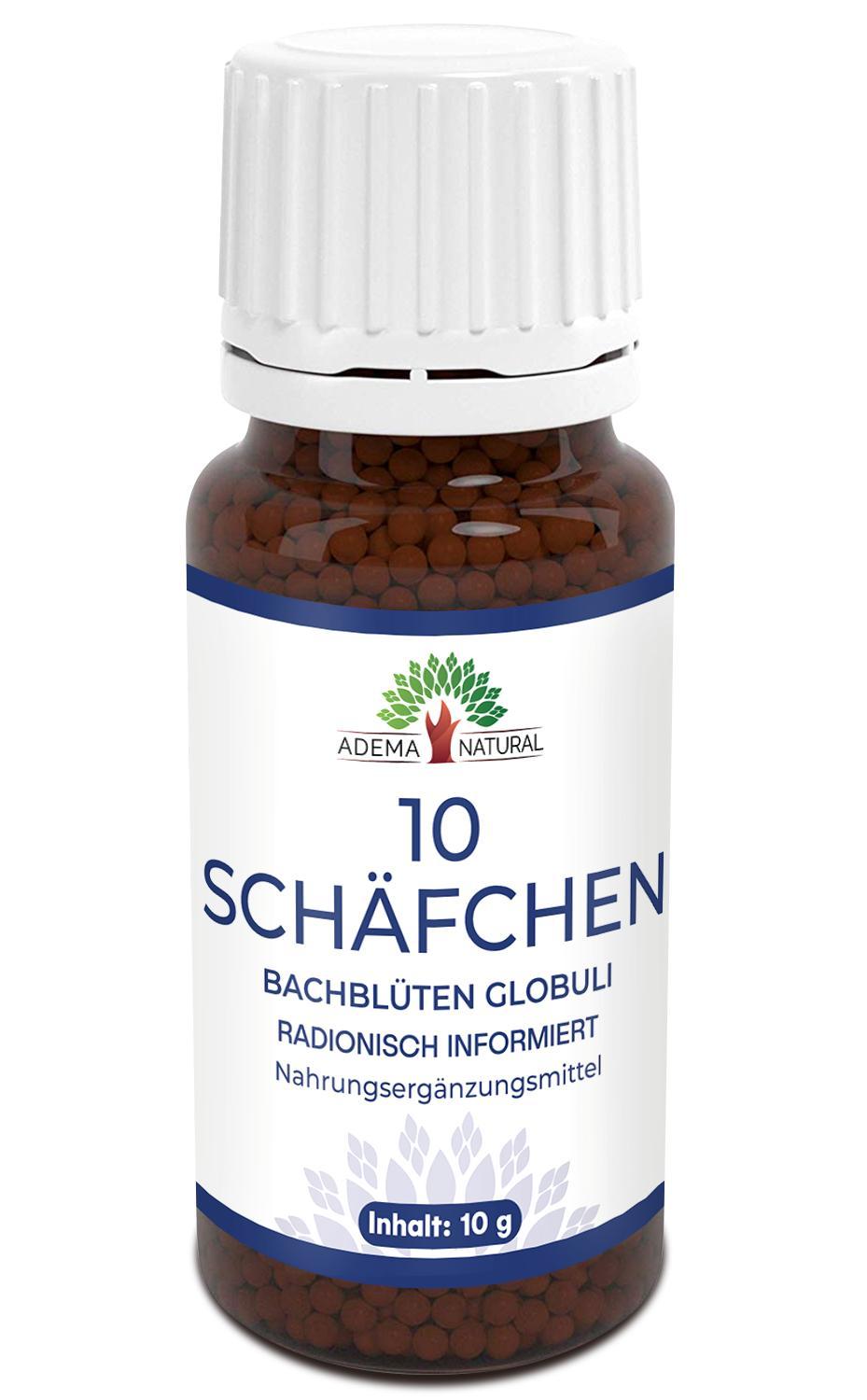 LS Ecom OÜ Adema Natural® 10 Schäfchen Kügelchen | Einschlafhilfe – Besser Einschlafen – Für einen Besseren Schlaf – Durchschlafen – Schlafhilfe für Erwachsene