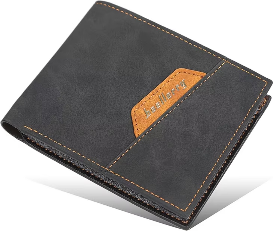 Herren Geldbörse Baellerry Otakar - Elegante schwarze Geldbörse für jeden Anlass KP36246