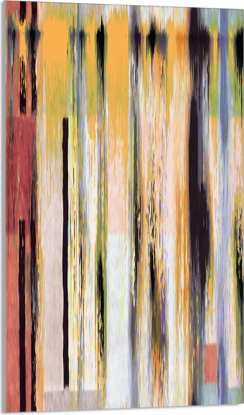 TMK ArtDeko Herdabdeckplatte 30x52 Glaskeramikfeld Abdeckung Spritzschutz Glasplatte Deko Schneidebrett, Holz Bunt