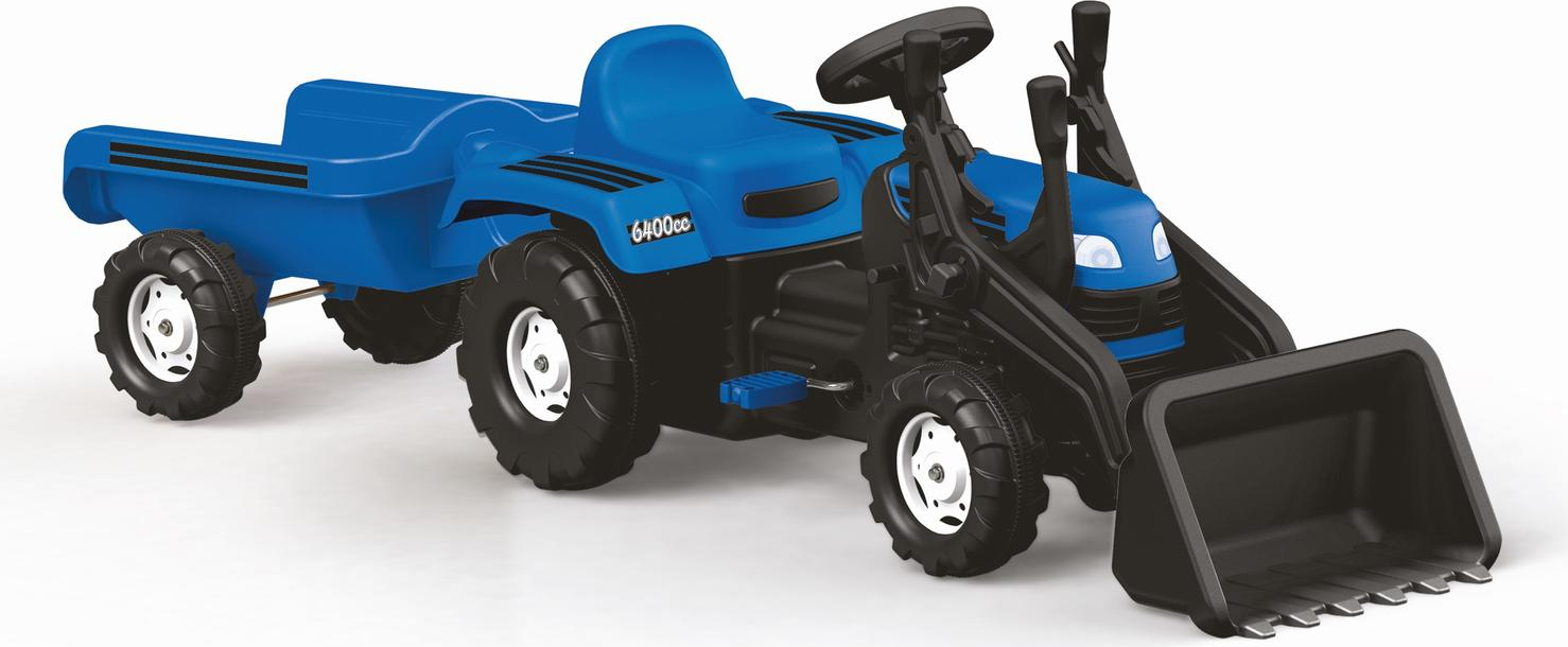 DOLU Trettraktor-Lader mit Anhänger 8048