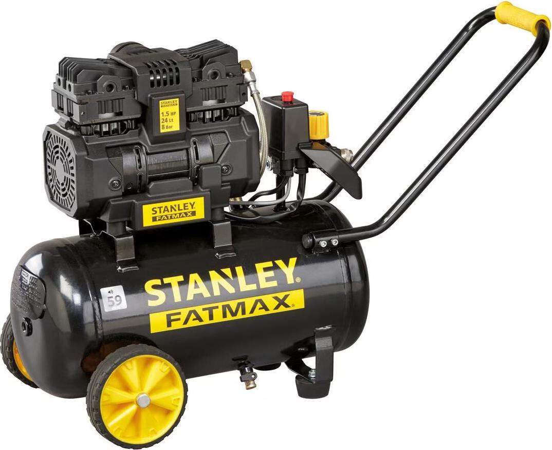 Stanley ölfreier Kompressor 24L/1.5Km/8Br 160L/Min. schallgedämpft WE1524824
