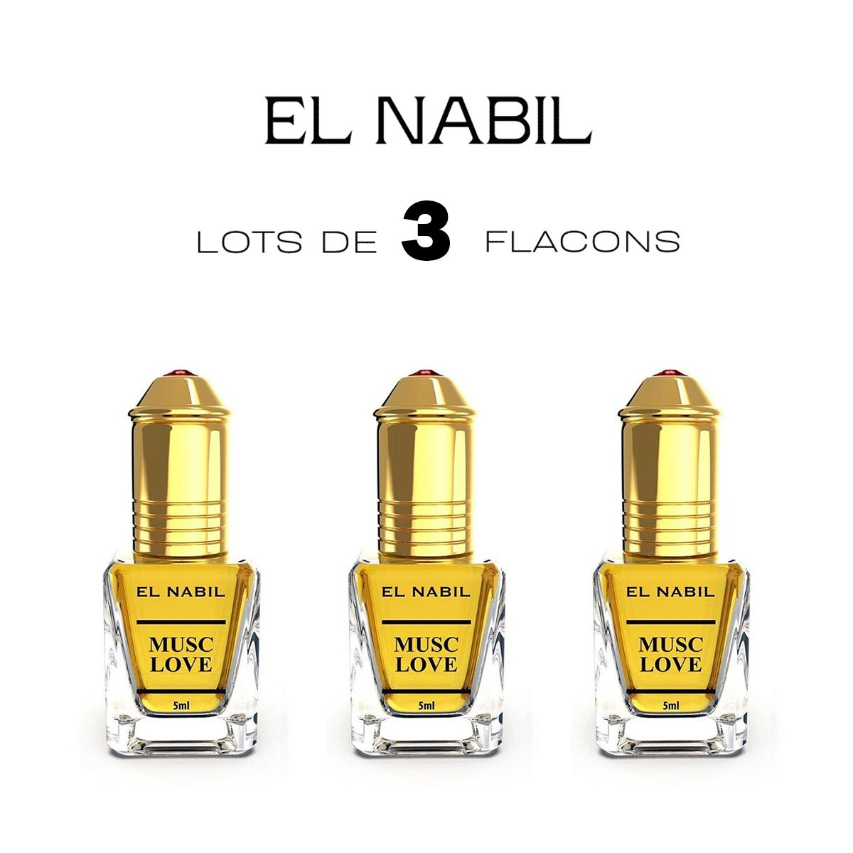 Musc Love 3x5 ml parfumový extrakt bez alkoholu-El Nabil
